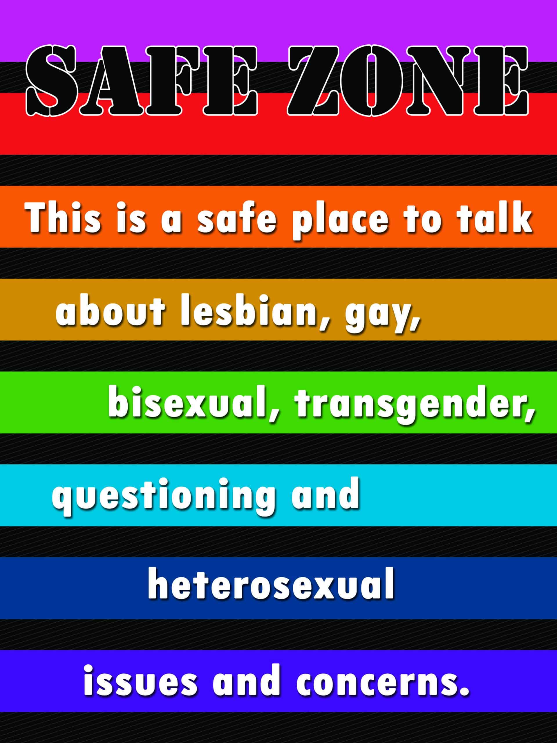 Safe Zone LGBTQ Sign